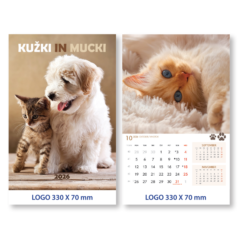 Koledar Kužki in mucki